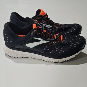 Brooks Glycerin 16 Black & Orange Running Shoes Sz 12 Like New.